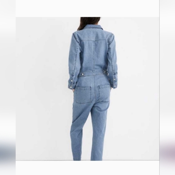 Madewell "The Unofficial Uniform" denim jumpsuit. Relaxed. Size S. Glenroy Wash - Picture 1 of 13
